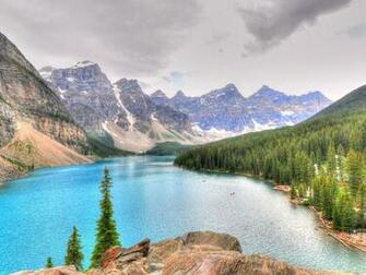 Wallpaper Canada Moraine Lake Alberta Nature Picsfab