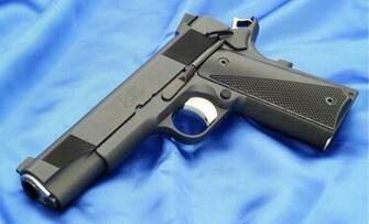 Colt M1911 Baer Custom Gun Wallpaper Guns Black