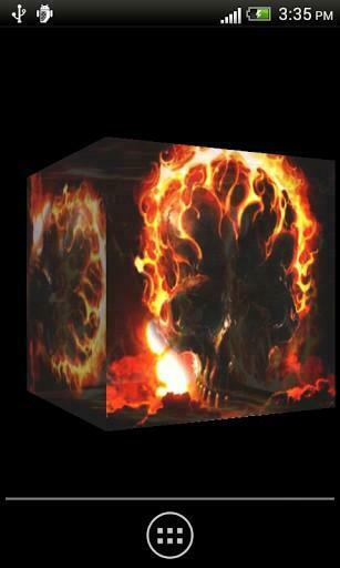 Skull Cube 3d Live Wallpaper Screenshot
