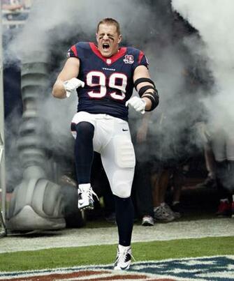 Jj Watt Salute Buffalo Bills V Houston Texans