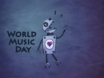 World Music Day Robo HD Wallpaper