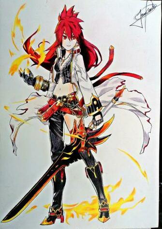 Elesis Blazing Heart Elsword By Jeancarlo183