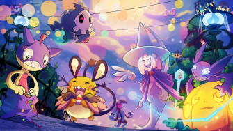 Spooky Halloween Ghost Pokemon Background Wallpaper
