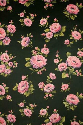 Vintage Floral Wallpaper Roses From The 1960s