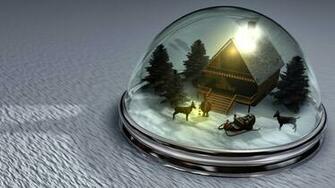 Christmas Snow Globes Wallpaper Related Keywords