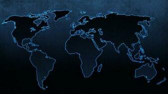 Blue Continents Maps World Map Wallpaper