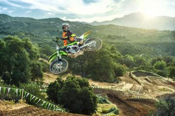 Picture Kawasaki Helmet Kx250f Nature Motorcycles Jump