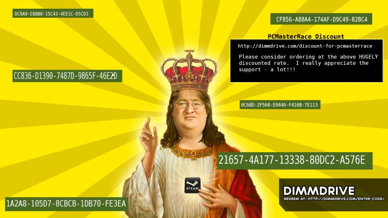 Lord Gaben Gif Pcmasterrace Funzies Today Is The Day Somebody Gets
