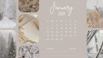 January Calendar Desktop Wallpaper