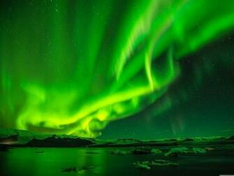Green Northern Lights Night Sky Ultra HD Desktop Background