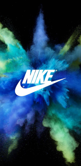 Blue Nike Logo Wallpaper