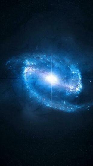 Blue Space iPhone And Plus Wallpaper HD