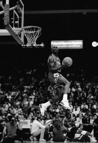 Michael Jordan Dunk Foto Von Merrile28 Fans