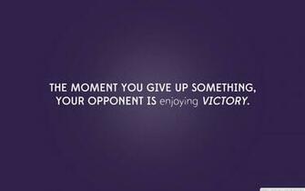 Text Quotes Purple Victory Sentence Never Give Up HD