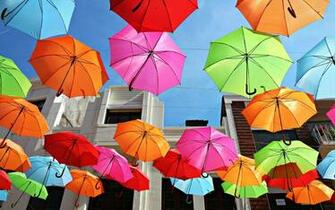 Tag Colorful Umbrellas Wallpaper Background Paos Image And
