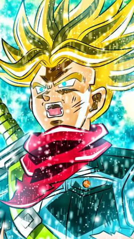 Dragon Ball Super iPhone Wallpaper Trunks