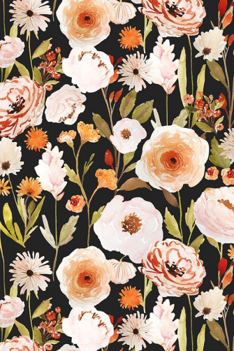 Indy D Fabric Black Background