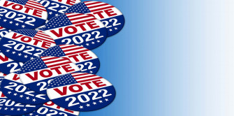 A Ballot Box And The American Flag During An Election Wallpaper