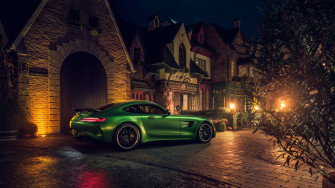 Green Mercedes Amg Gt R Rear 4k Laptop Full HD 1080p Wallpaper