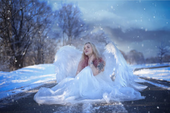 Snow Angel Wallpaper