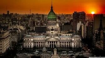 Argentine National Congress Palace Buenos Aires Argentina 4k
