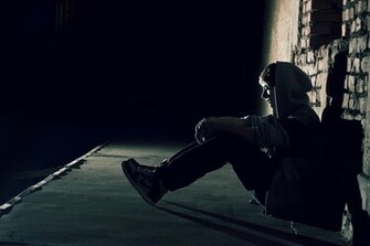 Loneliness Boy Wallpaper Which Is Under The