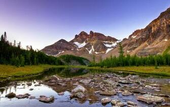 Rocky Stream Bed Wallpaper Background