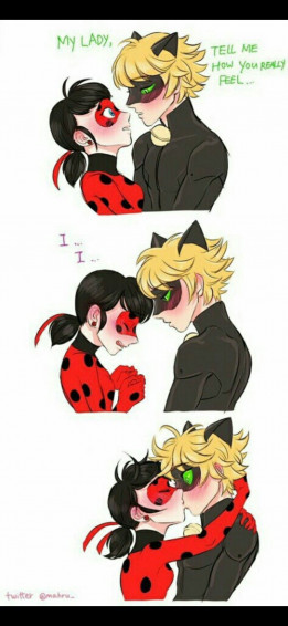 Ladynoir Kiss Wallpaper