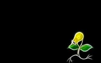 Pokemon Fractalius Bellsprout Black Background