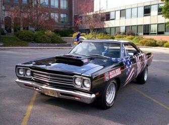 Plymouth Road Runner Dark Cars Wallpaper Design