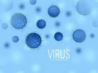 Microscopic Virus Infection Spreading Background