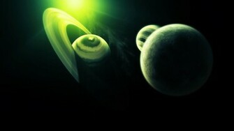 Green Planets HD Wallpaper