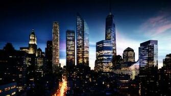 Frankfurt Skyline Night Wallpaper