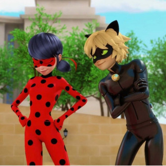 Funny Miraculous Ladybug And Cat Noir Being Cheeky Picture Wallpaper