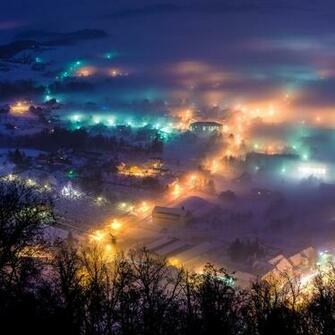 Winter Night In Pregrada1 iPad Air Wallpaper iPhone