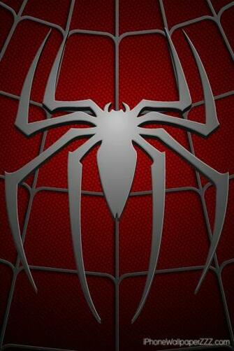 Spiderman Logo In Chest Red Costum HD Wallpaper For iPhone And