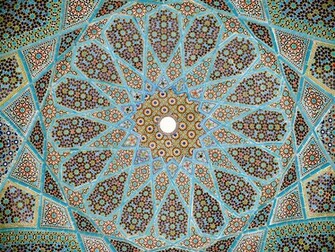 Roof Of The Tomb Persian Poet Hafez At Shiraz Iran Province