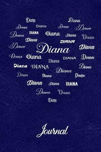Amazon Personalized Journal Diana Royal Blue Leather Look
