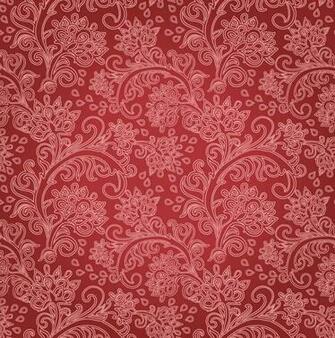 Red Floral Background