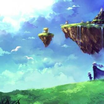 Schala Zeal Floating Island Janus Wallpaper Art HD