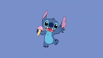 Stitch Wallpaper 4k Disney Cartoon Blue