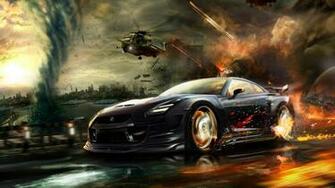 Nisaan Gtr Race Wallpaper HD