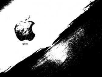 Apple Wallpaper Black And White Desktop For Leopard On Mac