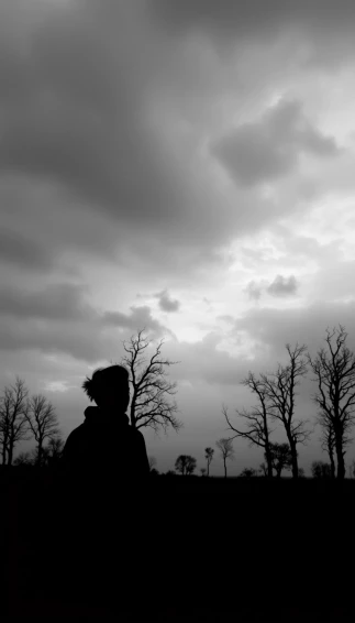 Sad Black And White Wallpaper