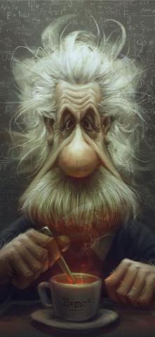 Formula Caricature Albert Einstein Cartoon K HD De iPhone