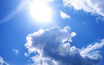 Wallpaper Sun And Clouds Desktop
