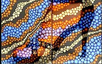 Woman Imprint On Indigenous Art Wallpaper And Background