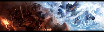Multi Monitor Dual Screen Good Evil Dark Horror Fantasy Religion