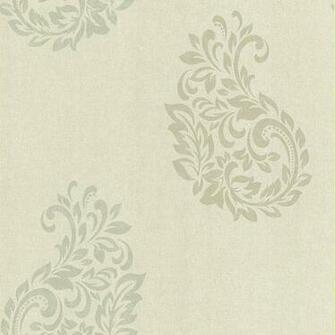 Grey Paisley Spot Baja Kenneth James Wallpaper