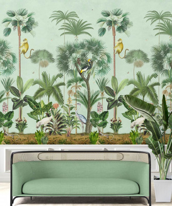Indian Summer Tropical Wallpaper Mural Milton King